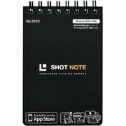 ショットノート ツインリングタイプ Sサイズ 黒 9120
