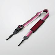 カメラ用高速伸縮ストラップ ストライプ柄 ピンク DGS-ICH003PN