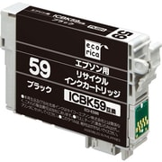 互換リサイクルインクカートリッジ エプソン ICBK59 ブラック(顔料) ECI-E59B