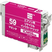 互換リサイクルインクカートリッジ エプソン ICM59 マゼンタ(顔料) ECI-E59M