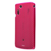 EPA03-004RD [Xperia acro（エクスペリア アクロ）用メッシュクリスタルケース クリアレッド]