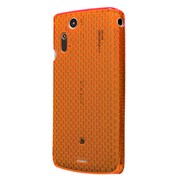 EPA03-004OR [Xperia acro（エクスペリア アクロ）用メッシュクリスタルケース クリアオレンジ]