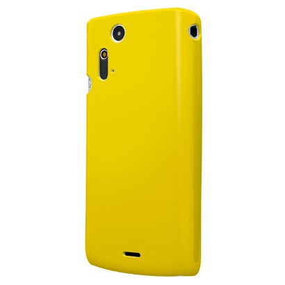 EPA03-005YE [Xperia acro（エクスペリア アクロ）用UVコーティングケース イエロー]