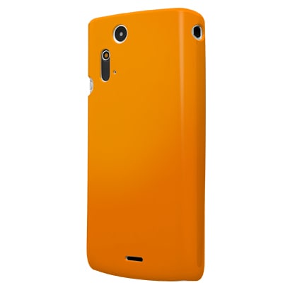 EPA03-005OR [Xperia acro（エクスペリア アクロ）用UVコーティングケース オレンジ]