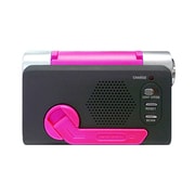手巻き充電式ラジオ&ライト ダイナモラジオ ピンク CB-G412PK