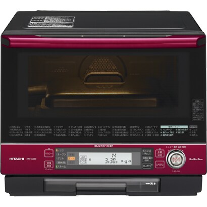 スチームオーブンレンジ（33L） パールレッド 焼き蒸し調理 ヘルシーシェフ MRO-JV200-R