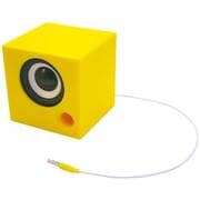 卓上スピーカー ポムキューブ(Pomme Cube) イエロー SP-2419