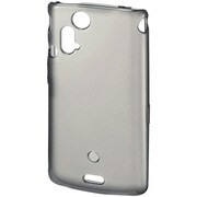 PDA-XP6BK [Xperia acro（エクスペリア アクロ） IS11S/SO-02C用 TPUセミハードケース 液晶保護フィルム付 ブラック]