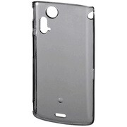 PDA-XP7BK [Xperia acro（エクスペリア アクロ） IS11S/SO-02C用 クリアハードケース 液晶保護フィルム付 ブラック]