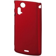 PDA-XP8R [Xperia acro（エクスペリア アクロ） IS11S/SO-02C用 ラバーコーティングハードケース 液晶保護フィルム付 レッド]