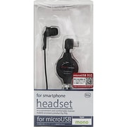 F51-micro-01BK [microUSB専用 ヘッドセットリール ブラック モノラル]