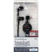 F51-micro-02BK [microUSB専用 ヘッドセットリール ブラック ステレオ]