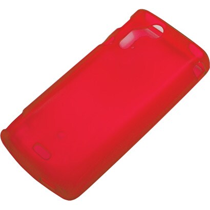 RX-XPACRO03CR [Xperia acro（エクスペリア アクロ） IS11S/SO-02C用 TPUセミハードケース 液晶保護フィルム付 クリアレッド]