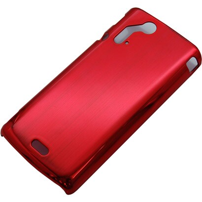 RX-XPACRO10RD [Xperia acro（エクスペリア アクロ） IS11S/SO-02C用 PCハードケース 液晶保護フィルム付 メタルレッド]