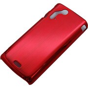 RX-XPACRO10RD [Xperia acro（エクスペリア アクロ） IS11S/SO-02C用 PCハードケース 液晶保護フィルム付 メタルレッド]