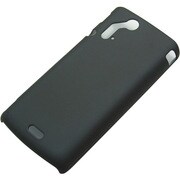 RX-XPACRO14RB [Xperia acro（エクスペリア アクロ） IS11S/SO-02C用 PCハードケース 液晶保護フィルム付 ラバーブラック]