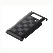 BSMPIS11SHDC4 [au AQUOS PHONE（アクオスフォン） IS11SH専用 デザインケース 液晶保護フィルム付 チェックブラウン]