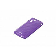 BSMPIS11STPU [au Xperia acro（エクスペリア アクロ） IS11S専用 TPUケース 液晶保護フィルム付 パープル]