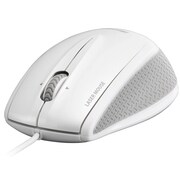 有線レーザー式マウス 横スクロールタイプ ホワイト BSMLU12WH