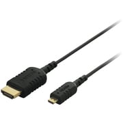 BSMPC04H10BK [スマートフォン用HDMI-マイクロHDMIケーブル 1.0m ブラック スリム ハイスピード イーサネット対応 3D映像対応]