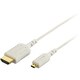 スマートフォン用HDMI-マイクロHDMIケーブル 1.5m アイボリー スリム ハイスピード イーサネット対応 3D映像対応 BSMPC04H15IB
