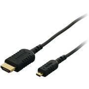 スマートフォン用HDMI-マイクロHDMIケーブル 3.0m ブラック スリム ハイスピード イーサネット対応 3D映像対応 BSMPC04H30BK