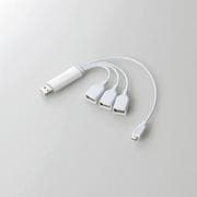 USBHUB2.0/microUSBポート付 U2H-MB400BWH