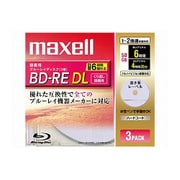 録画用BD-RE DL 片面2層 50GB 1-2倍速 ライトパープル 3枚 BE50VSKA.3J