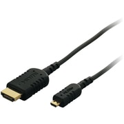 AV用HDMI-マイクロHDMIケーブル 3.0m ブラック スリムモデル ハイスピード イーサネット対応 3D映像対応 BSHD2530BK