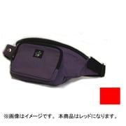 るるぶスキミング予防対策 セキュリティウエストポーチ レッド