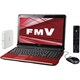 LIFEBOOK AHシリーズ 15.6型ワイド液晶/HDD640GB/DVDスーパーマルチドライブ ルビーレッド FMVA52DAR