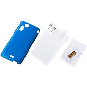 RT-IS11SC3/N [Xperia acro（エクスペリア アクロ） IS11S/SO-02C用ハードコーティングシェルジャケット オーシャンブルー]