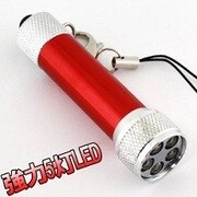 懐中電灯型ミニLEDライトストラップ RD