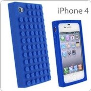 iPhone4用 ブロックシリコンケース BL