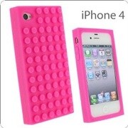 iPhone4用 ブロックシリコンケース HPK