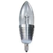 LED電球 E12口金 白色相当 調光器対応 デコキャンドル・クリスタル JCD1212A