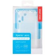 SW-SA01-SCTP/WH [Xperia acro SO-02C/IS11S用 ソフトジャケット 液晶保護フィルム付 ホワイト]
