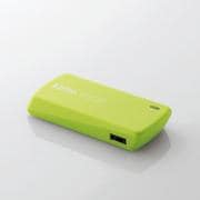iPhone/iPod用モバイルバッテリー USB Micro-Bメス-USB Aメス 1800mAh グリーン DE-A01L-1810GN