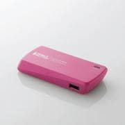 iPhone/iPod用モバイルバッテリー USB Micro-Bメス-USB Aメス 1800mAh ピンク DE-A01L-1810PN