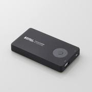 iPhone/iPod用モバイルバッテリー USB Micro-Bメス-USB Aメス 4700mAh ブラック DE-A01L-4710BK