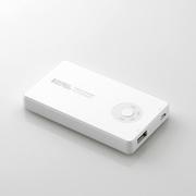 iPhone/iPod用モバイルバッテリー USB Micro-Bメス-USB Aメス 4700mAh ホワイト DE-A01L-4710WH