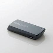 スマートフォン用モバイルバッテリー USB Micro-Bメス-USB Aメス 1800mAh ブラック DE-U01L-1810BK