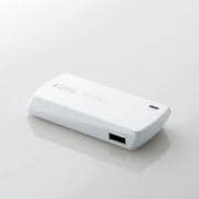 スマートフォン用モバイルバッテリー USB Micro-Bメス-USB Aメス 1800mAh ホワイト DE-U01L-1810WH
