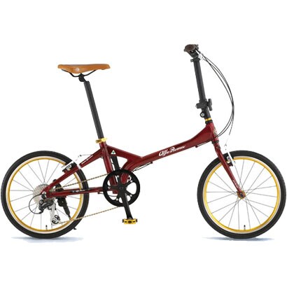 自転車（20型） レッド AL-MINIVELO208