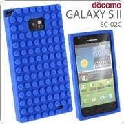 ブルー ブロックシリコンケース BL GALAXY SII SC-02C用