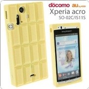 チョコレートケース Xperia acro用 ホワイト