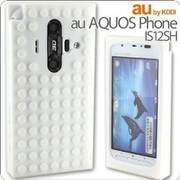 ブロックシリコンケース(AQUOS PHONE IS12SH/WH)