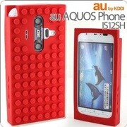 ブロックシリコンケース(AQUOS PHONE IS12SH/RD)