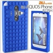 ブロックシリコンケース(AQUOS PHONE IS12SH/BL)