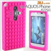 ブロックシリコンケース(AQUOS PHONE IS12SH/HPK)